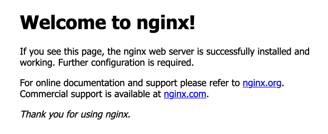 Startseite Welcome to nginx